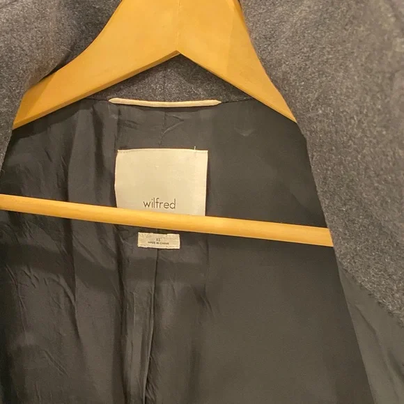 Wilfred Cashmere & Wool Blend Coat in Dark Grey, XS - Picture 8 of 11
